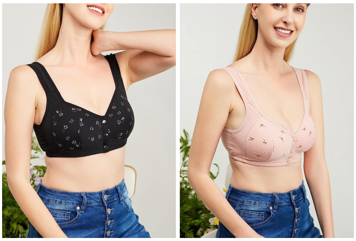 Daisy Front-Button Premium Bra | 1+1 FREE