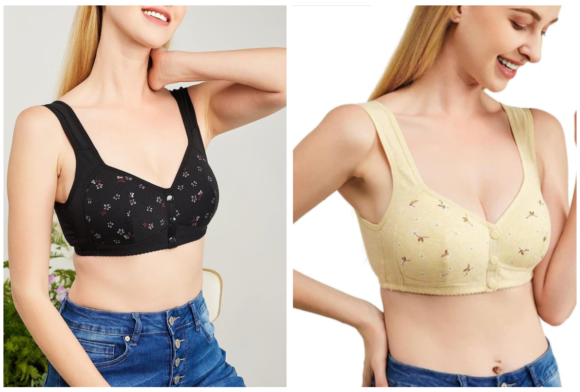 Daisy Front-Button Premium Bra | 1+1 FREE