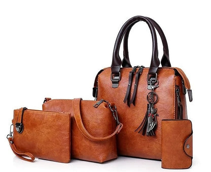 LuxLeather Tote™ Set | Experience Luxury in Every Detail | Buy 1, Take 3