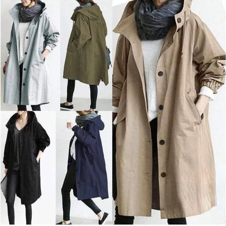 ClassyCape - Your Timeless Hooded Trench Coat - 50% OFF Today!