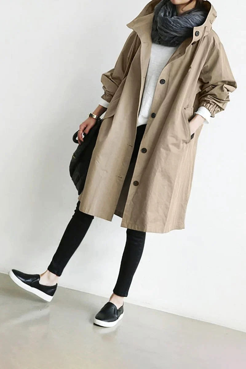 ClassyCape - Your Timeless Hooded Trench Coat - 50% OFF Today!