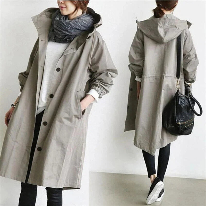 ClassyCape - Your Timeless Hooded Trench Coat - 50% OFF Today!