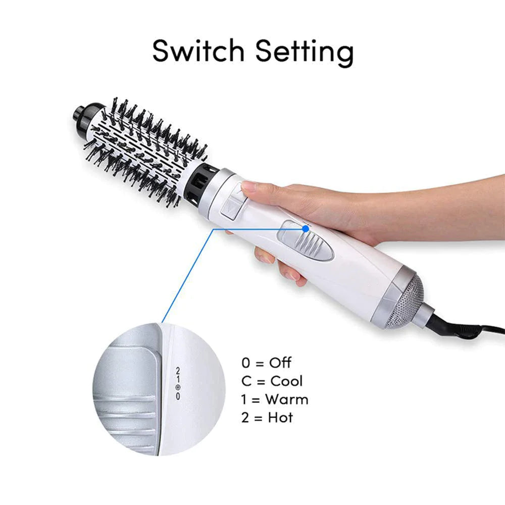 CurlFlow Automatic Rotating Hair Curler Comb | Say Goodbye to Bad Hair Days