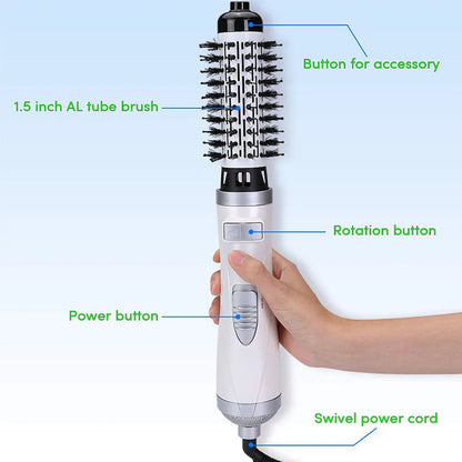 CurlFlow Automatic Rotating Hair Curler Comb | Say Goodbye to Bad Hair Days