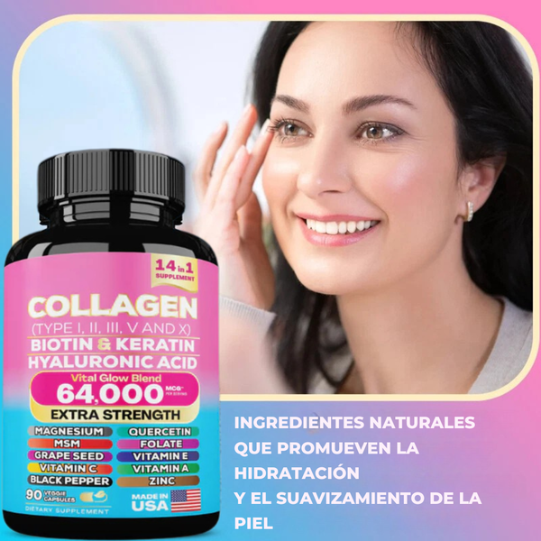 Cápsulas de Belleza con Colágeno   Eleva Tu Piel, Fortalece Tu Cabello, Ama Tu Reflejo