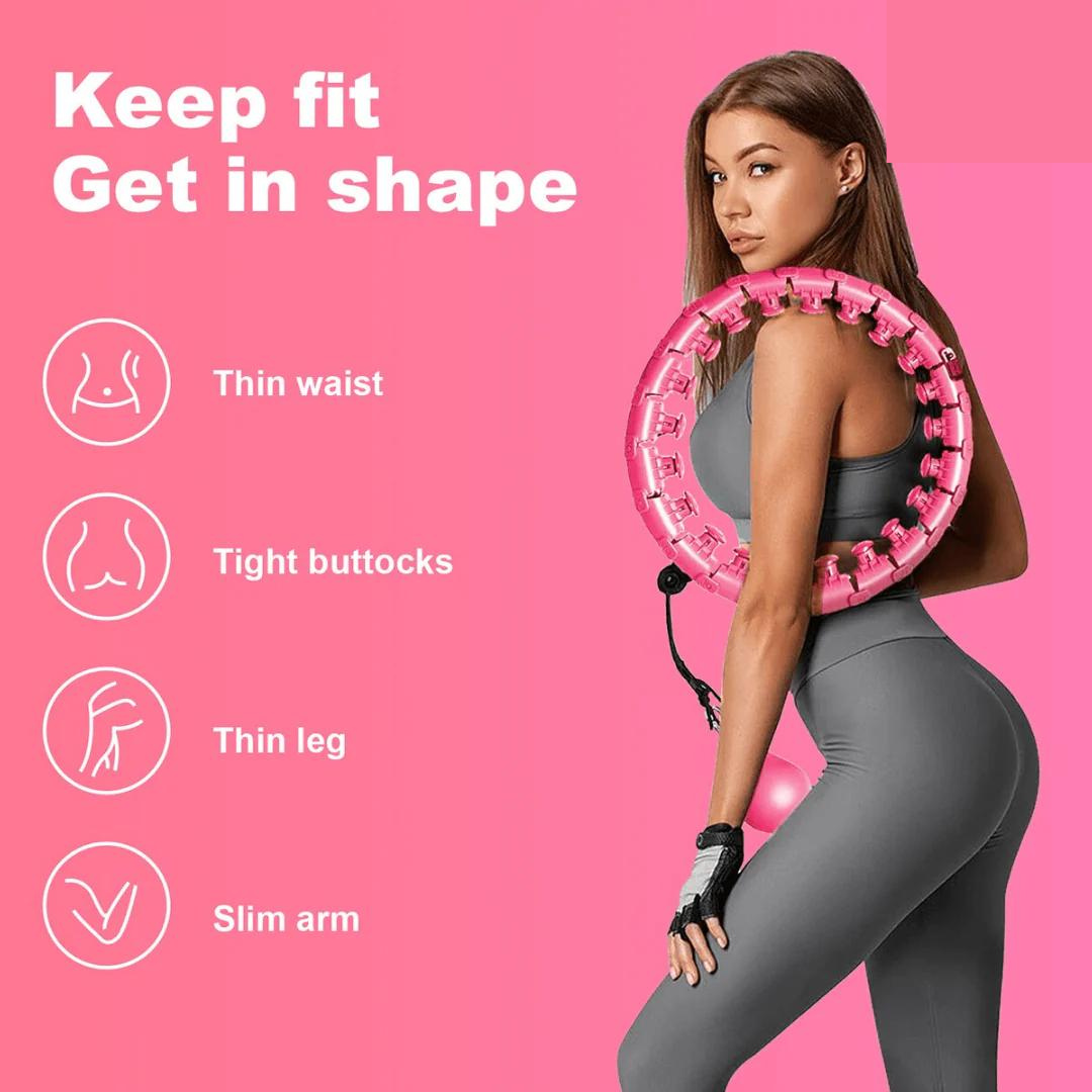 GlamFit Hula Hoop Plus | Swing Away Calories, Sculpt Your Way to Wellness!