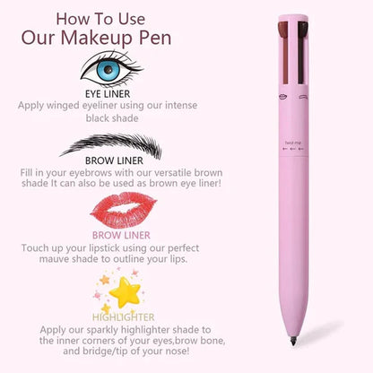 GlamorTouch 4-in-1 Beauty Fusion Pen | Transform Your Look, Effortlessly!