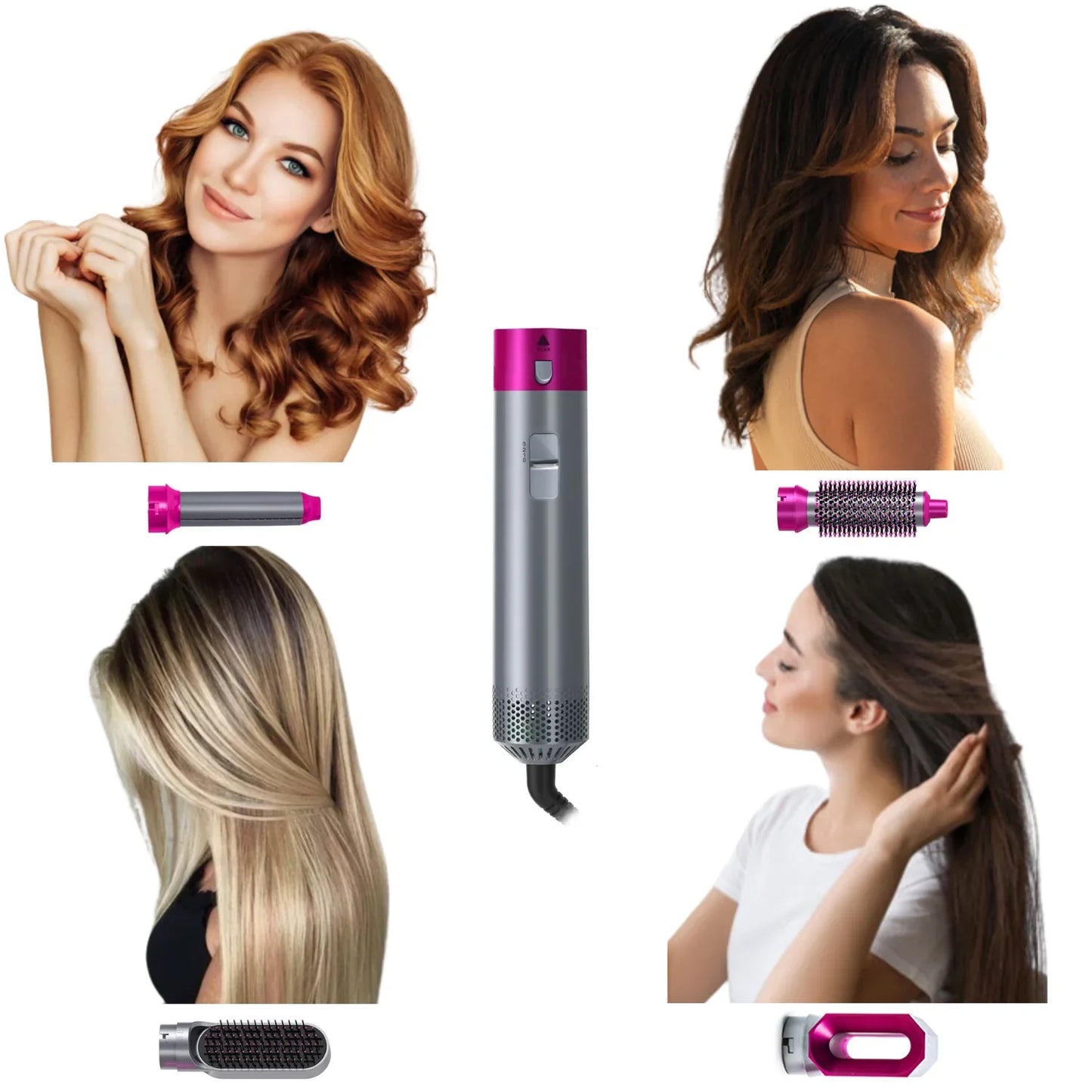 HairGlam 5-in-1 Styler Kit | Transform Your Look Effortlessly