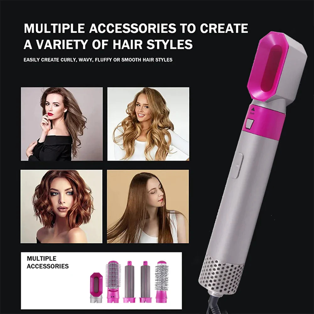 HairGlam 5-in-1 Styler Kit | Transform Your Look Effortlessly