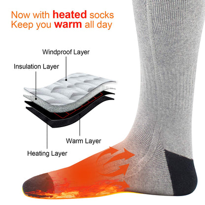 HeatFlow Adjustable Heated Socks - Embrace the Warmth, Banish Cold Feet!