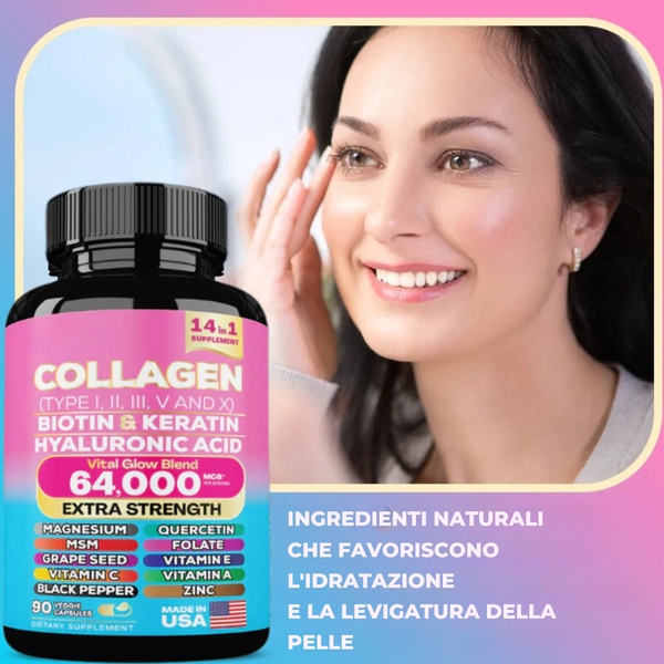 Capsule Collagen Beauty Boost   Solleva la tua pelle, rinforza i tuoi capelli, ama il tuo riflesso