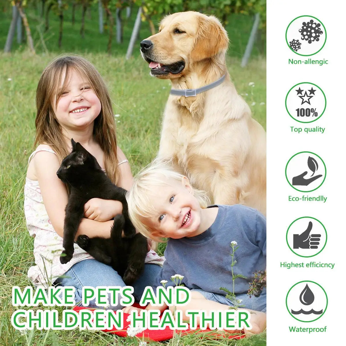 PetShield Anti Flea and Tick Collar - Protect Your Furry Friend Naturally!