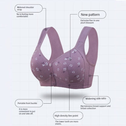 Daisy Front-Button Premium Bra | 1+1 FREE