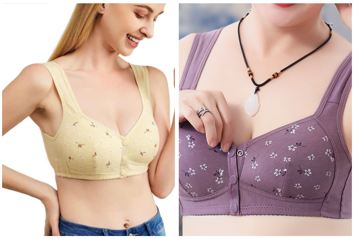 Daisy Front-Button Premium Bra | 1+1 FREE